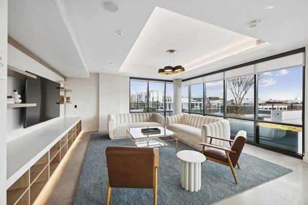 Spacious clubhouse with modern design at Collection 14 Apartments