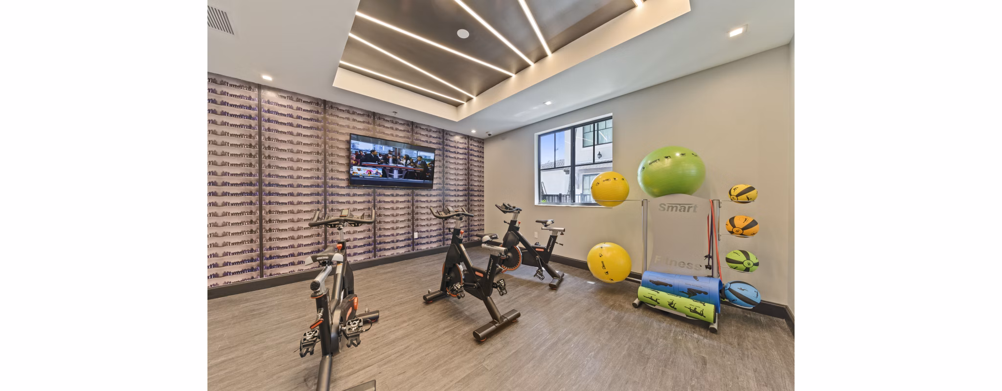 Modern fitness center with state-of-the-art equipment at Ventura Pointe Apartments