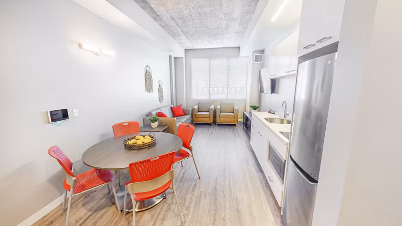 dining area at The yoU Apartments