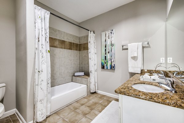 bathroom at Addicks Stone Village Apartments