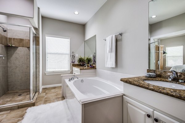 bathroom at Addicks Stone Village Apartments