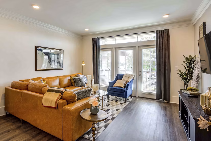 living room at The Kessler Residences Apartments