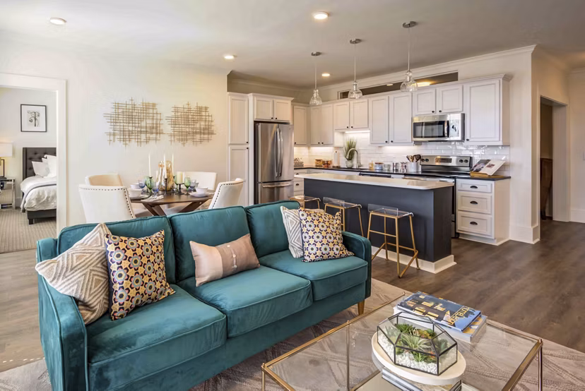 living room at The Kessler Residences Apartments