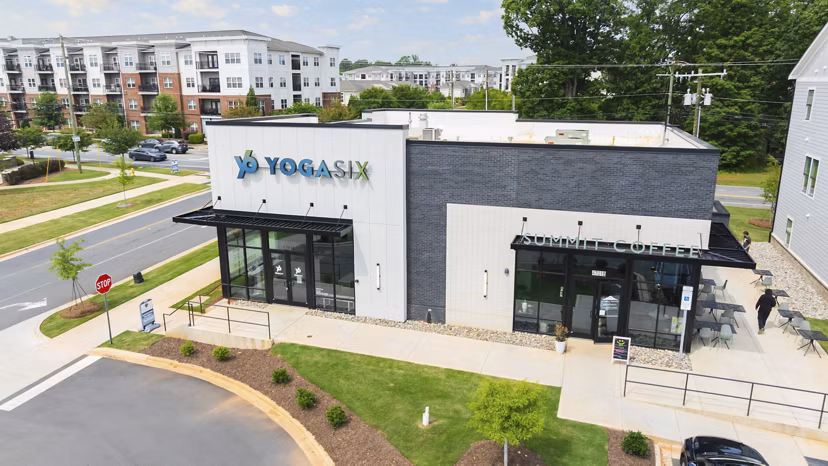 building/exterior at Cascadia at Highland Creek Apartments