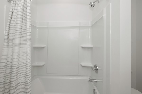 bathroom at Cascadia at Highland Creek Apartments