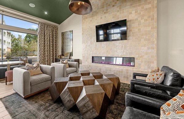 Luxury clubhouse with modern amenities at Elan Prosperity Village Apartments, ideal for resident events and gatherings