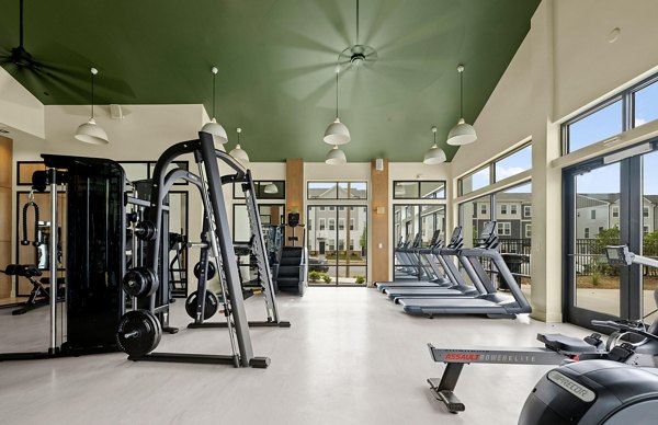 fitness center at Elan Prosperity Village Apartments