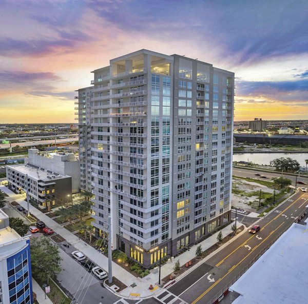 The MAV Apartments: Luxury modern in an upscale urban setting, highlighting the architectural design and appeal