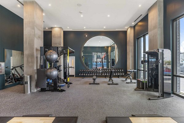 fitness center at The MAV Apartments