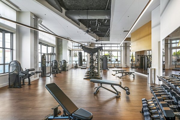 State-of-the-art fitness center with modern equipment at Anthem Everett Apartments