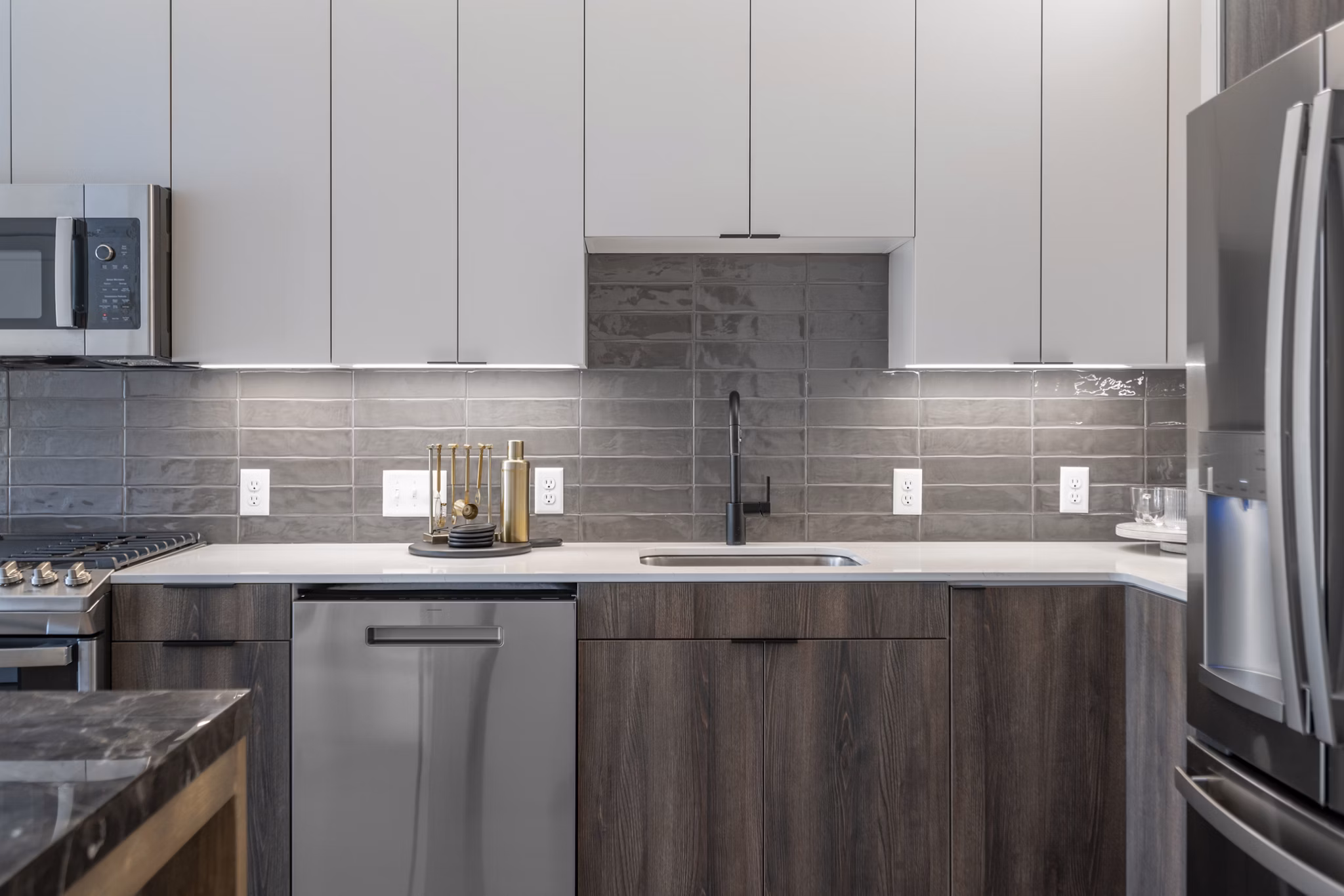 kitchen at Anthem Everett Apartments