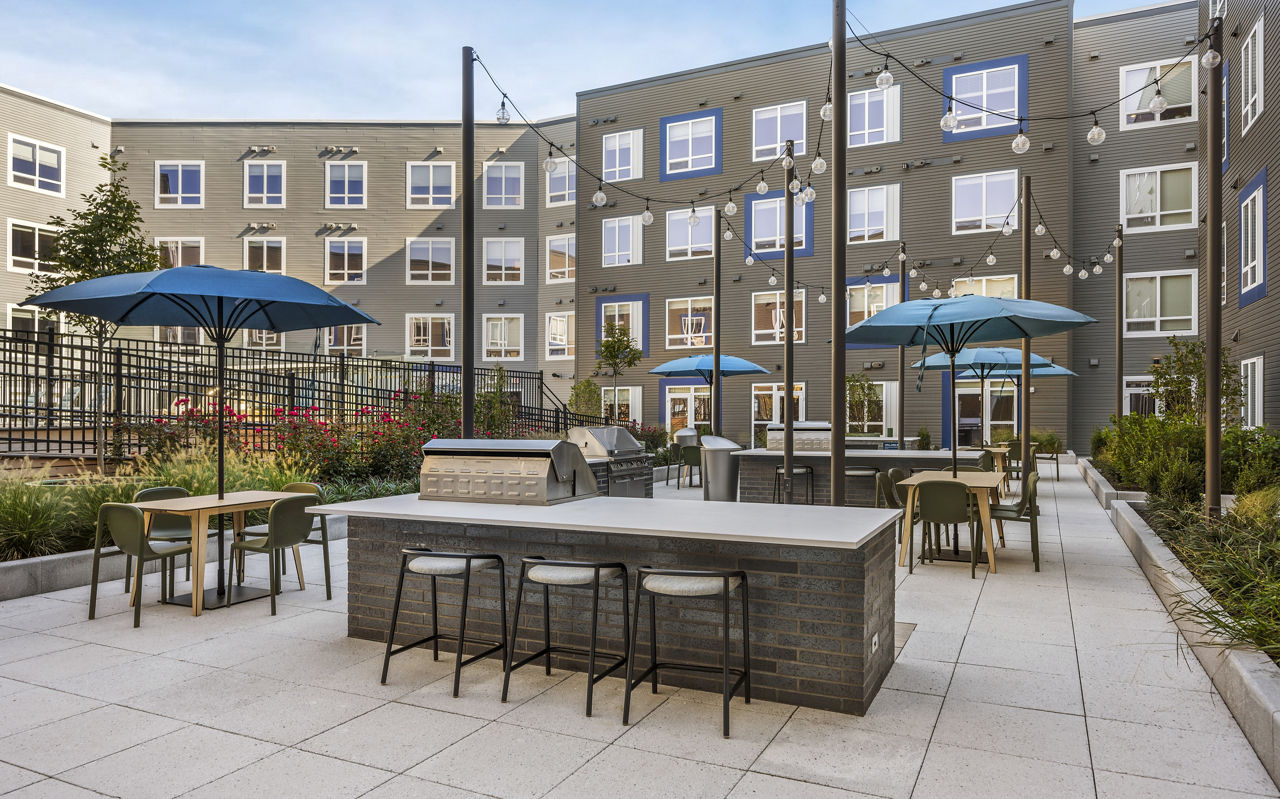 Grill area at Anthem Everett