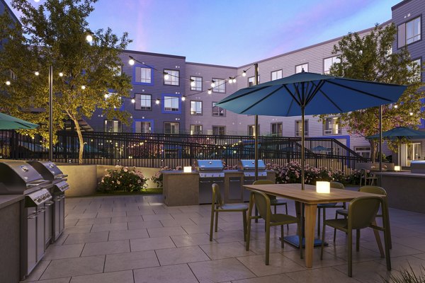 fire pit/patio at Anthem Everett Apartments