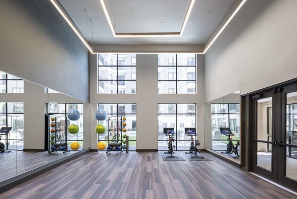 fitness center at Broadstone North Lamar Apartments