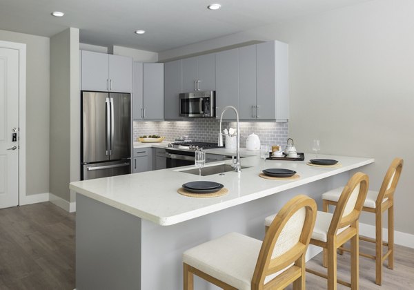 kitchen at Broadstone North Lamar Apartments