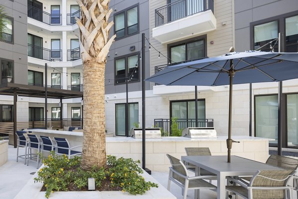 grill area at Broadstone North Lamar Apartments