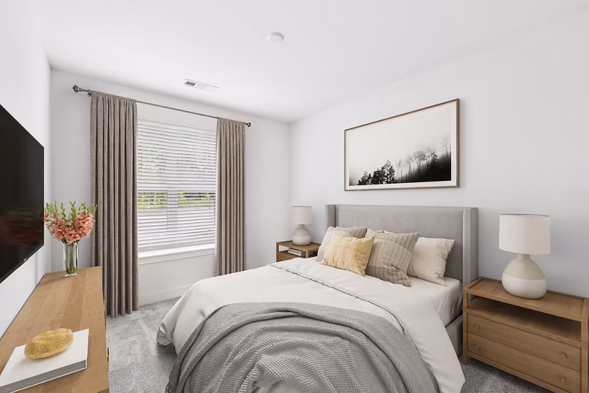 bedroom at Attain at Bradford Creek Apartments 