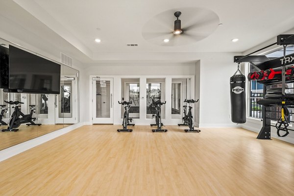 yoga/spin studio at Attain at Bradford Creek Apartments