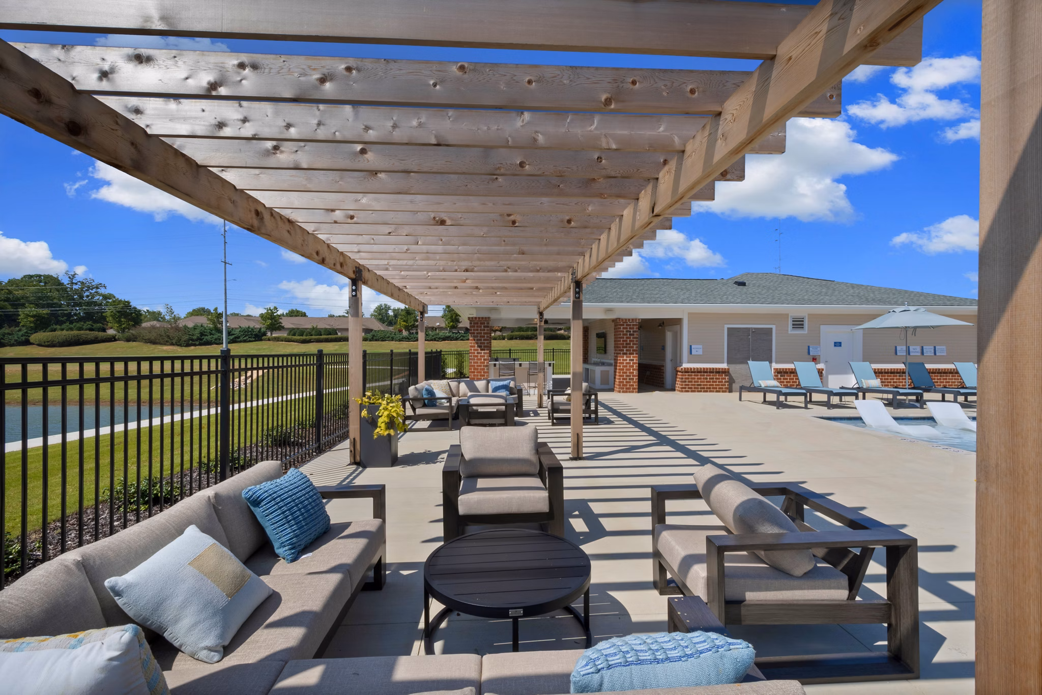 grill area at Attain at Bradford Creek Apartments 