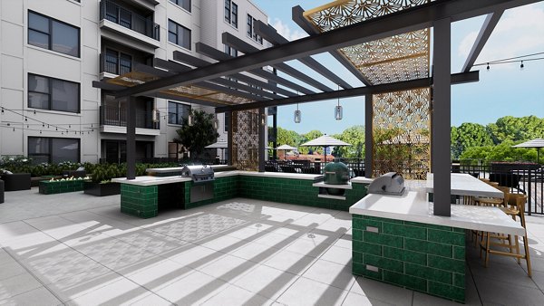 grill area at The Boulevard Apartments