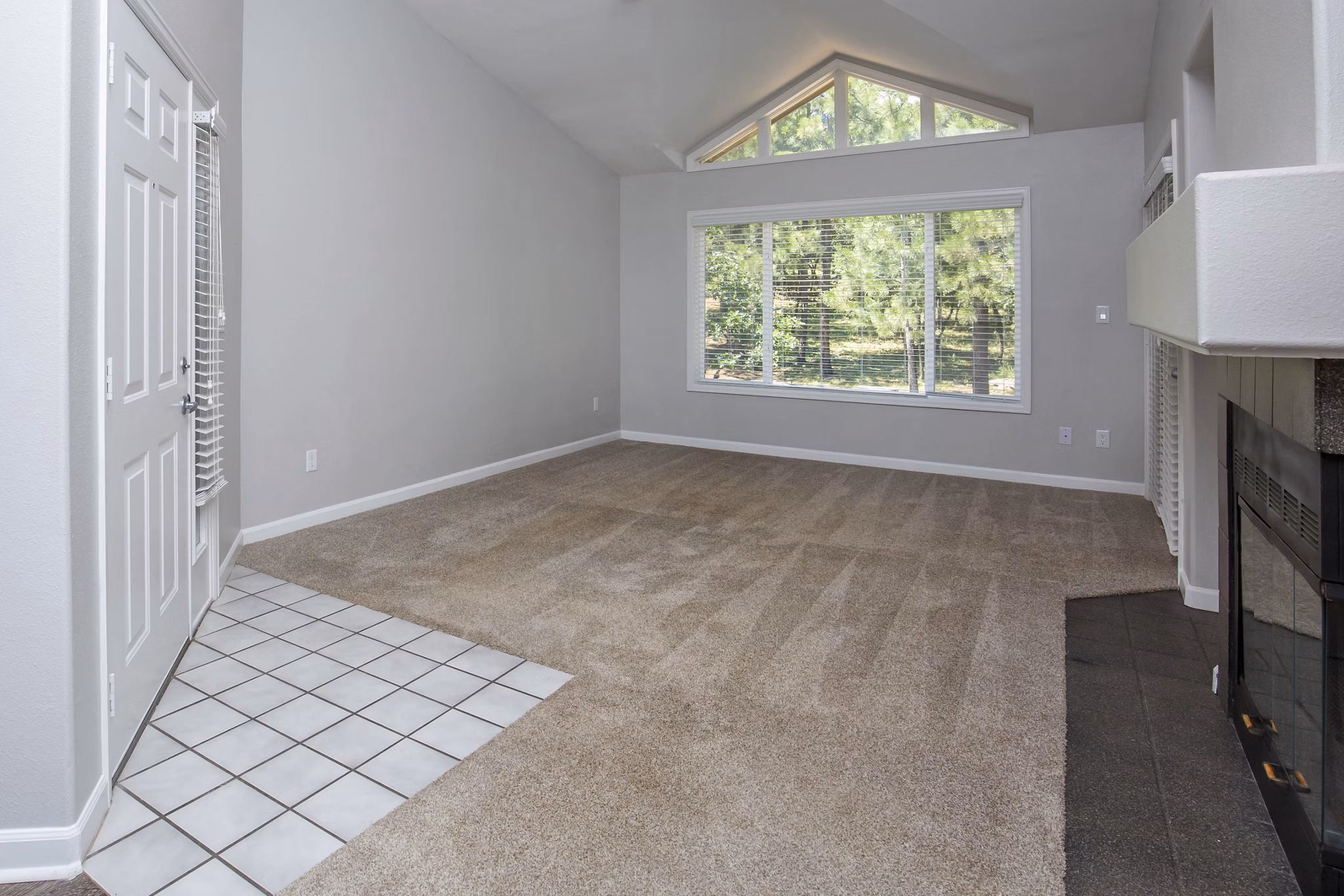 living room at Pines at Broadmoor Bluffs Apartments