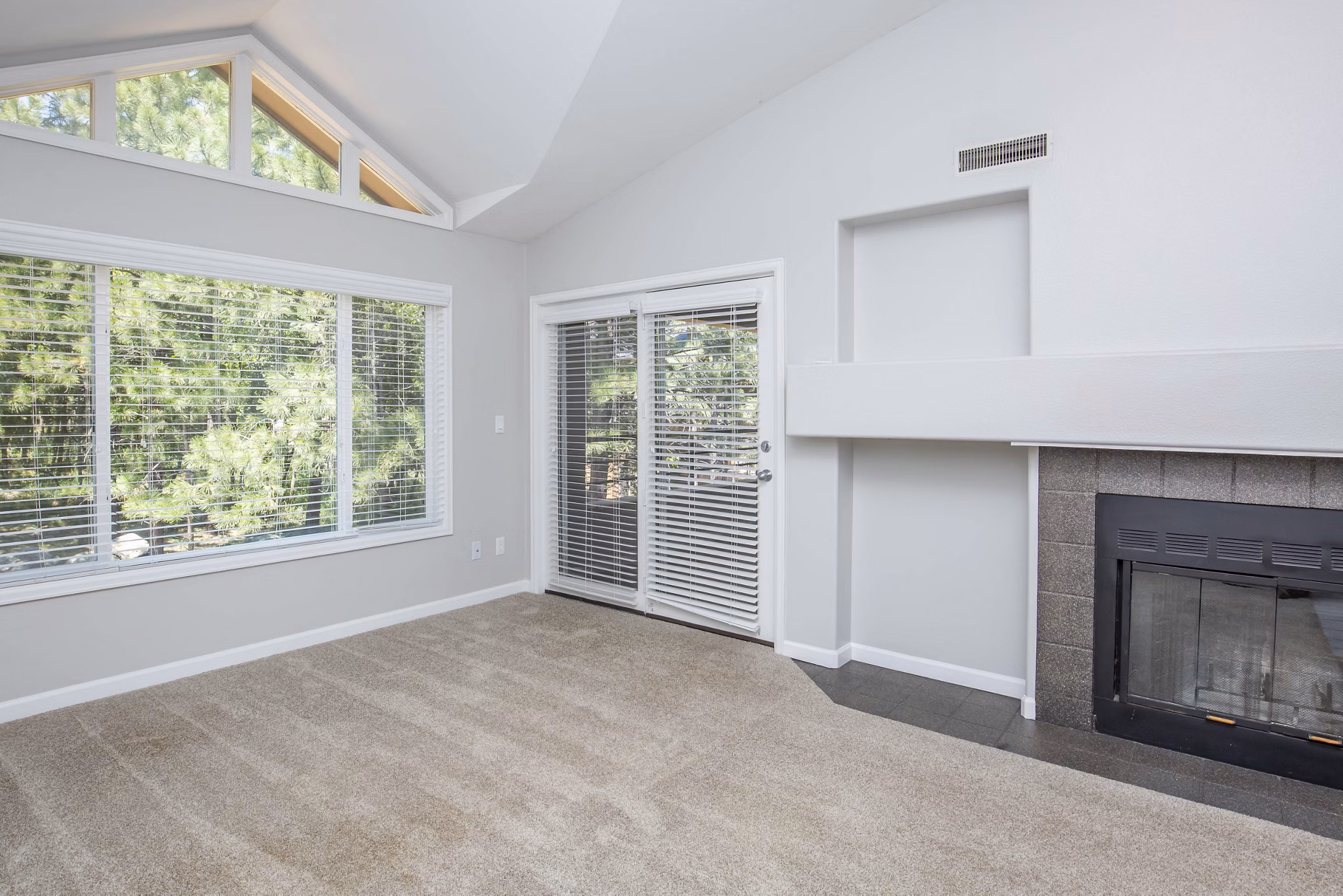 living room at Pines at Broadmoor Bluffs Apartments