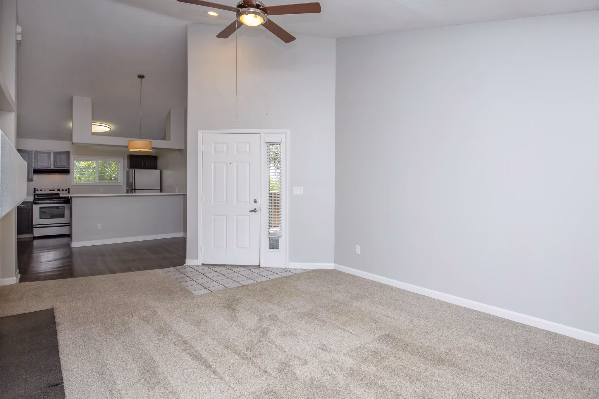 living room at Pines at Broadmoor Bluffs Apartments