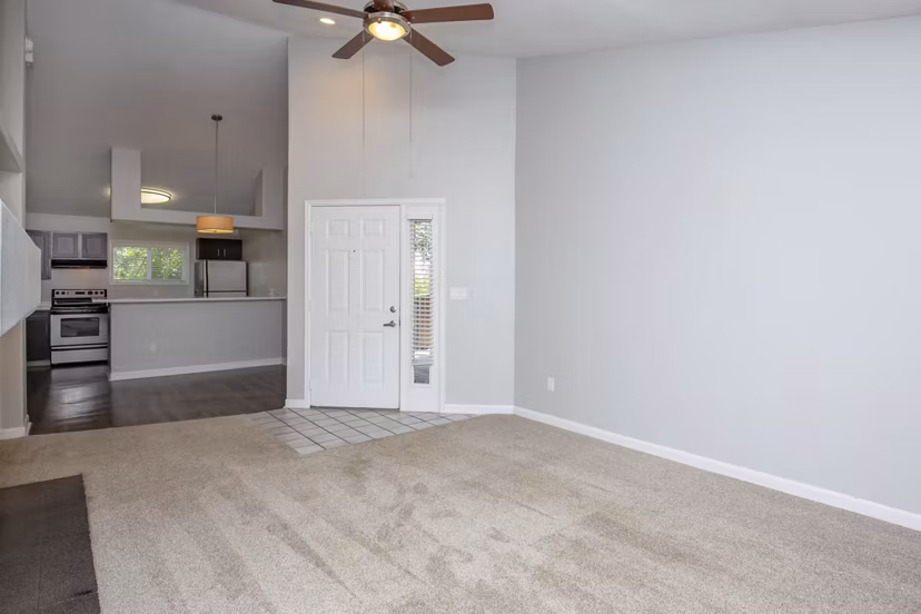 living room at Pines at Broadmoor Bluffs Apartments