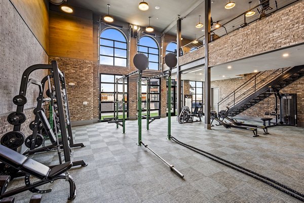 Fitness center with modern equipment at The Terra Apartment Homes