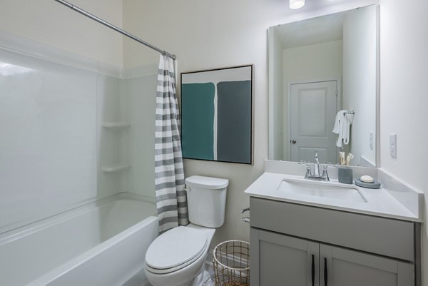 bathroom at ABODE at Greenway Apartments