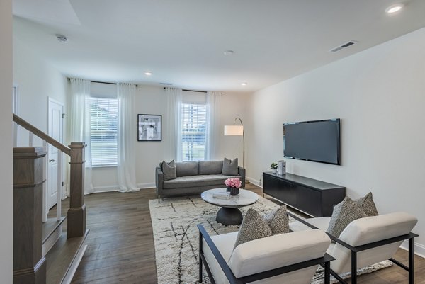 living room at ABODE at Greenway Apartments