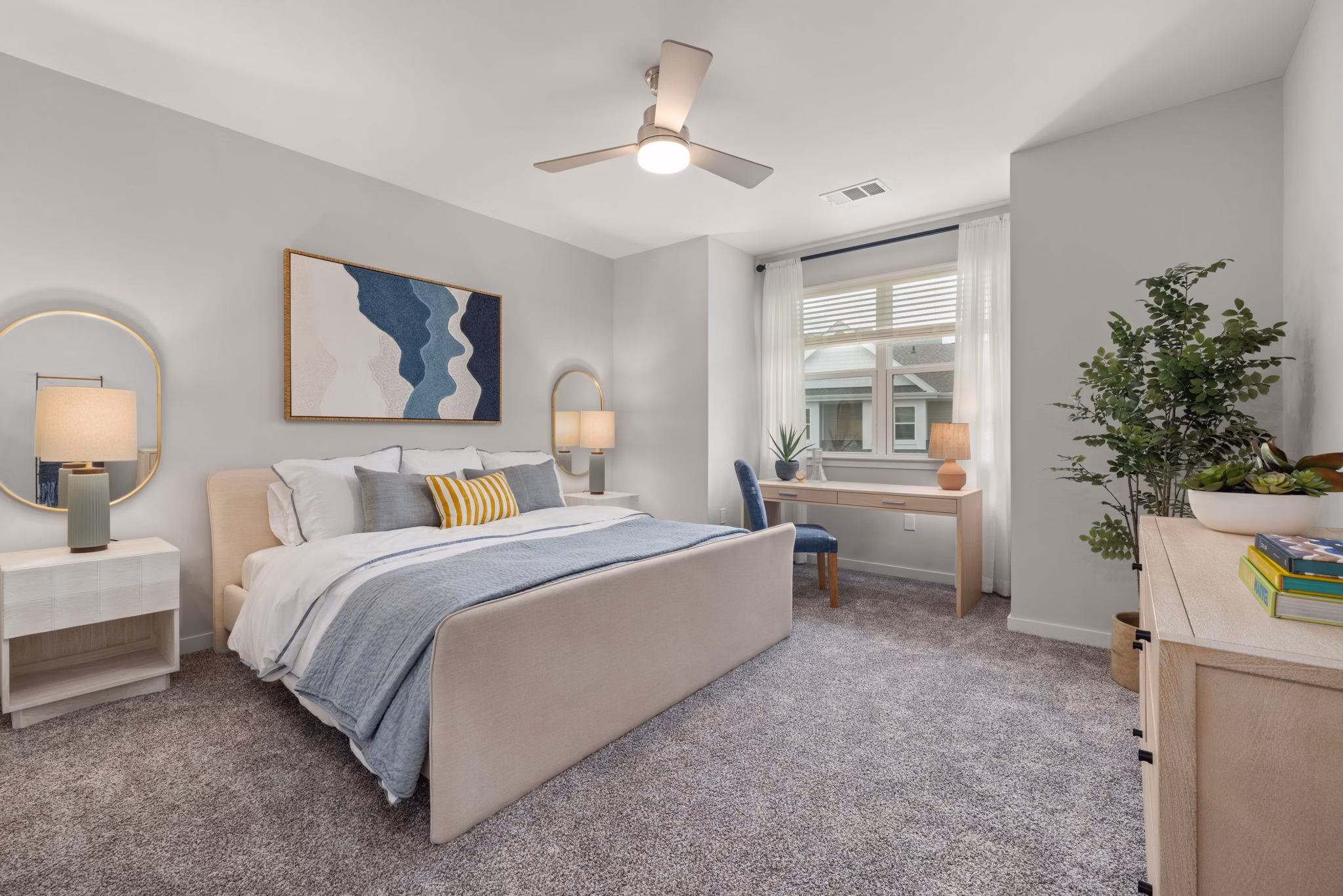 bedroom at The Village at Compass Pointe Apartments