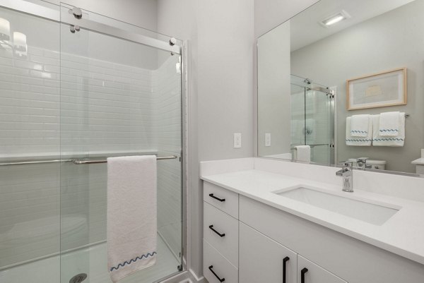 bathroom at The Village at Compass Pointe Apartments