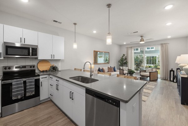 kitchen at The Village at Compass Pointe Apartments