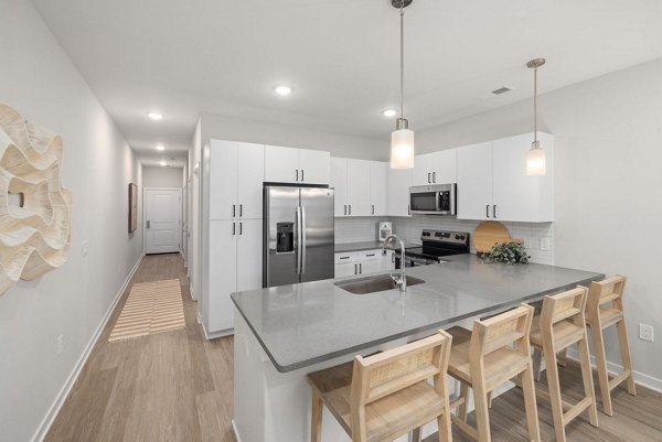 kitchen at The Village at Compass Pointe Apartments