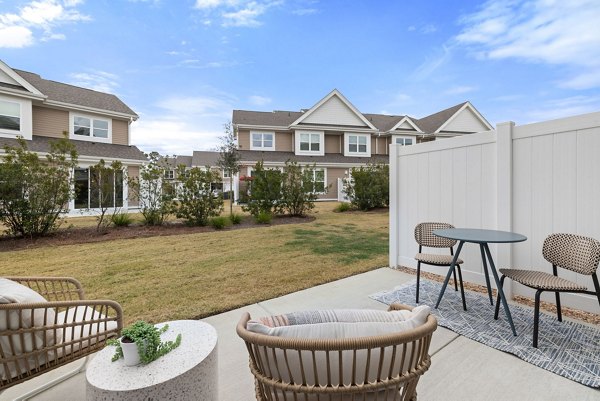 patio at The Village at Compass Pointe Apartments