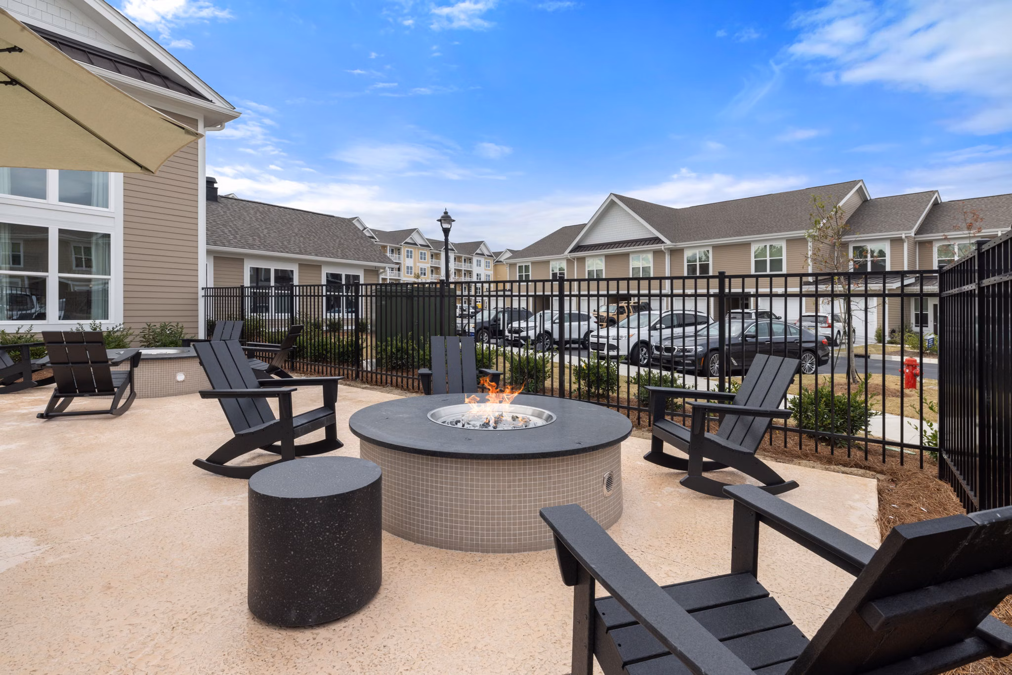 patio at The Village at Compass Pointe Apartments