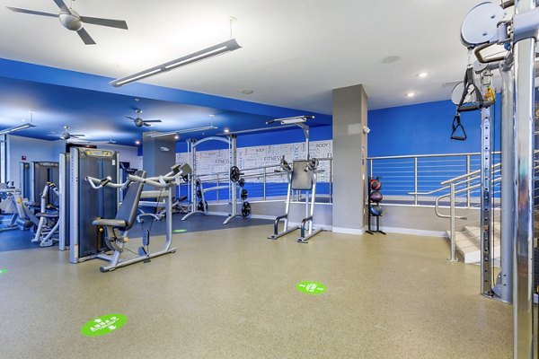 Modern fitness center featuring state-of-the-art equipment at Tapestry Largo Station Apartments