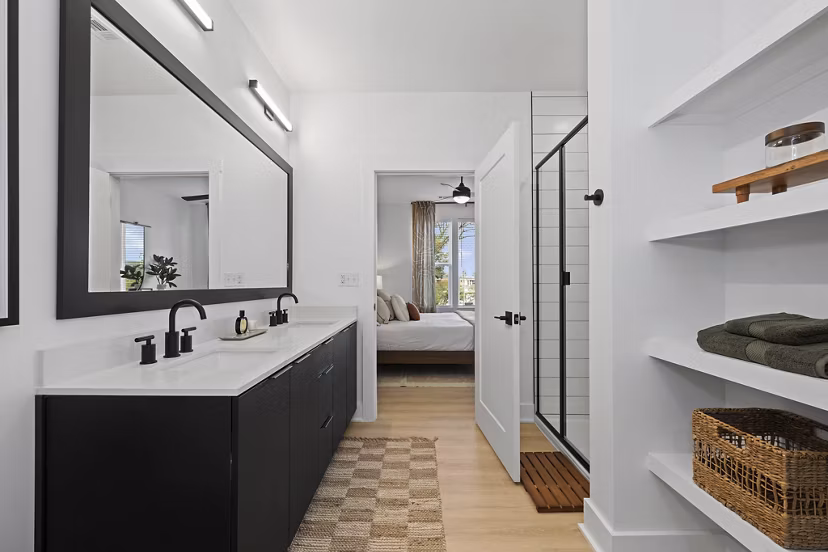 bathroom at Elan LoSo Apartments