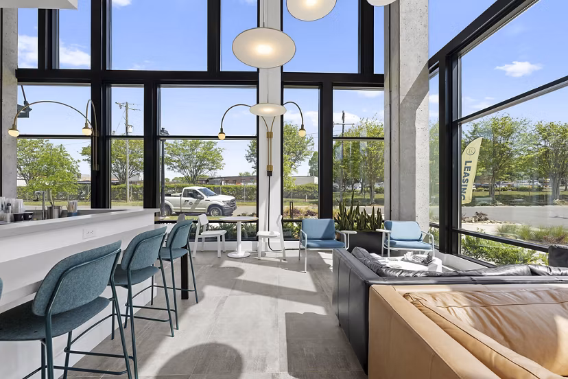 clubhouse at Elan LoSo Apartments