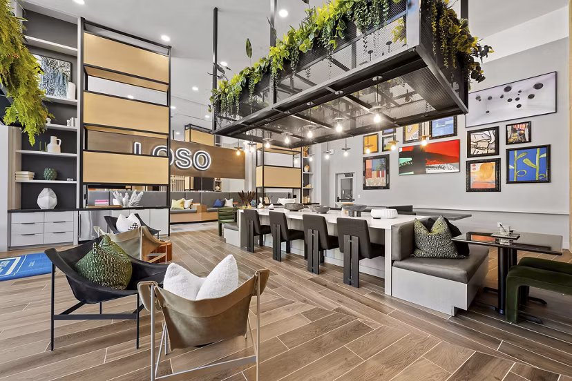 clubhouse at Elan LoSo Apartments