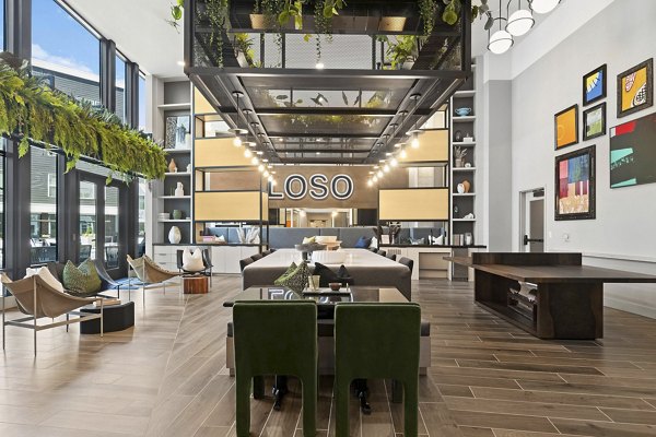 clubhouse at Elan LoSo Apartments