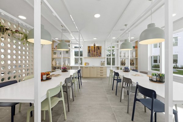 clubhouse at Elan LoSo Apartments