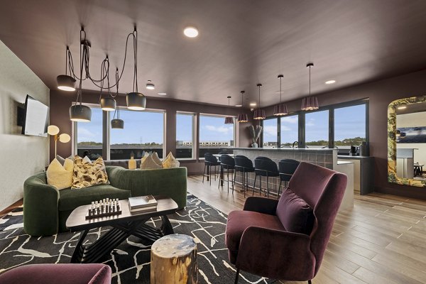 clubhouse at Elan LoSo Apartments