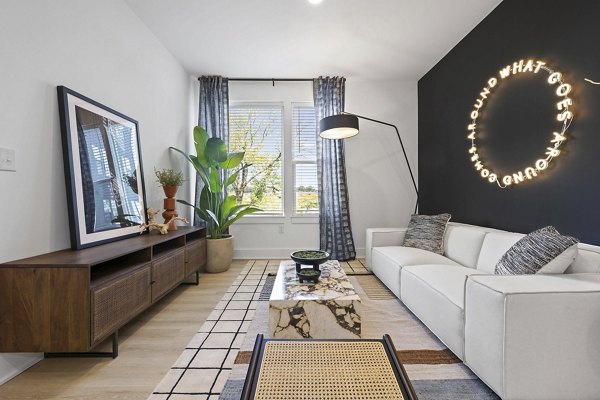 living room at Elan LoSo Apartments