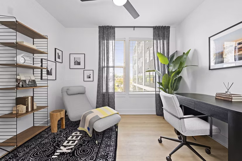 living room at Elan LoSo Apartments