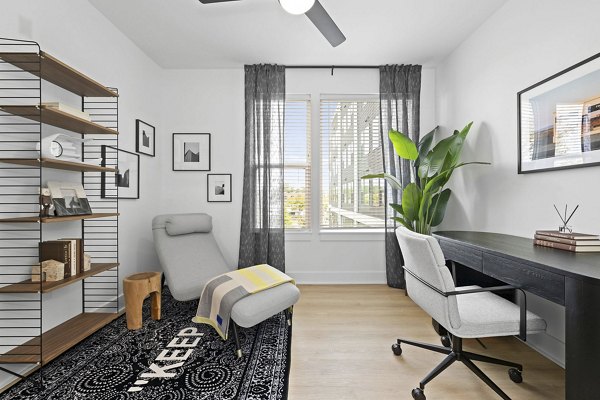 living room at Elan LoSo Apartments