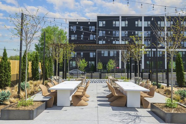patio at Elan LoSo Apartments