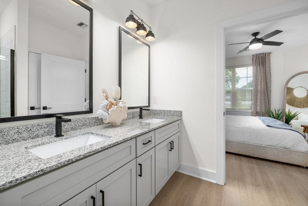 bathroom at The Range on Oleander Apartments