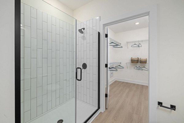 bathroom at The Range on Oleander Apartments